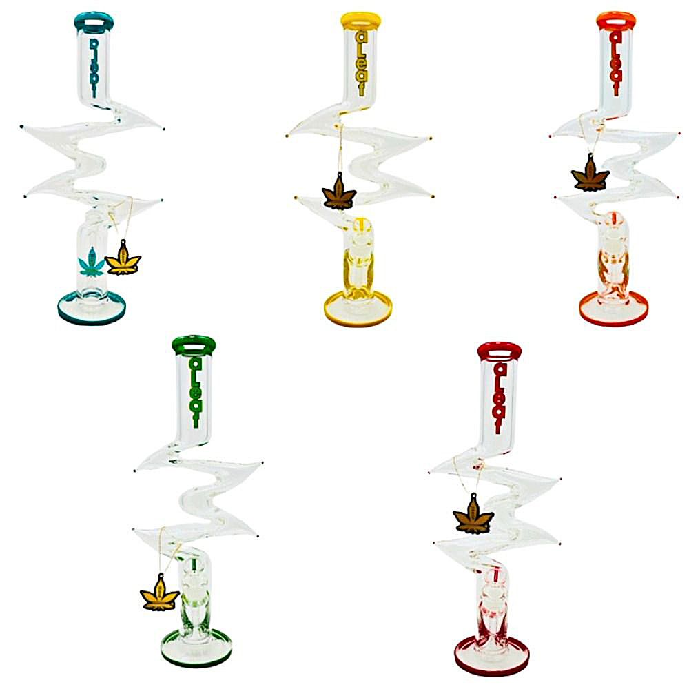 ALEAF Winding Design Staright Waterpipe (AL6109) | 18 inches | Assorted Colors product image